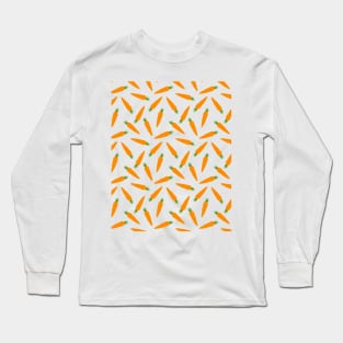 CARROT VEGETABLE FOOD PATTERN Long Sleeve T-Shirt